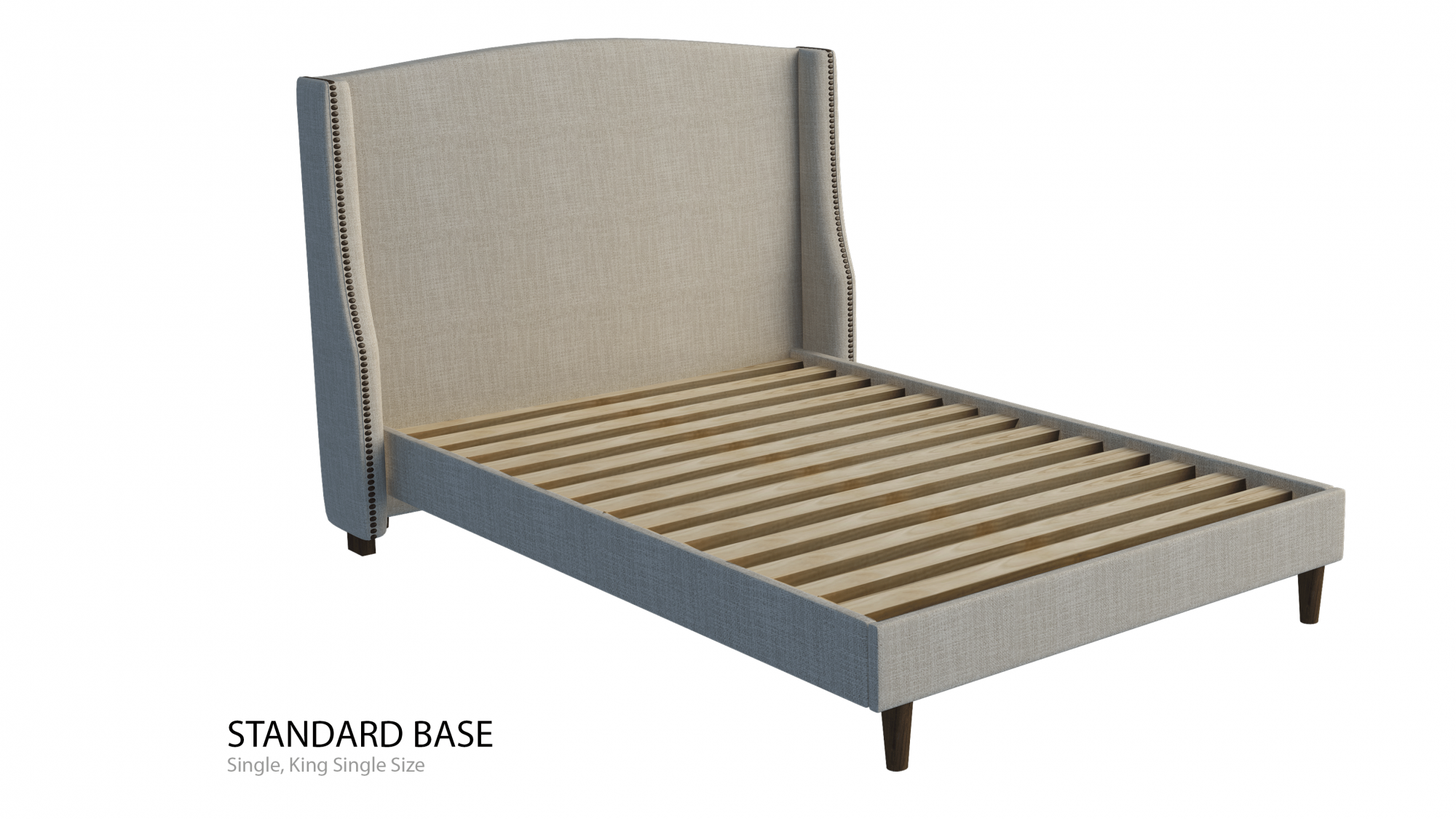 Balmoral Custom Padded Bed Frame Rick Base Style Deluxe