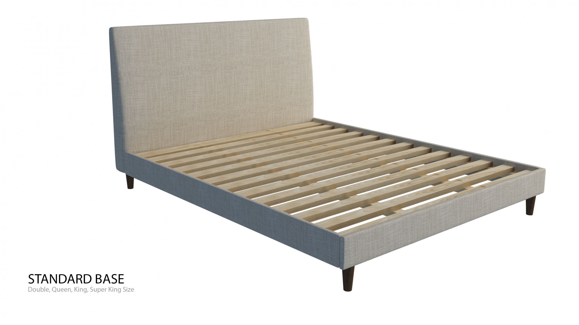 Ashford Custom Upholstered Bed with Choice of Standard Base