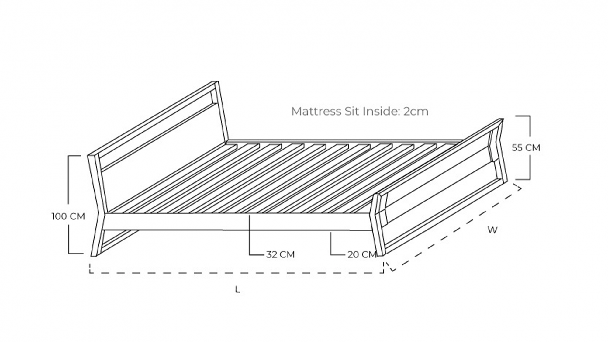 Brooklyn Custom Timber Bed Frame | BedWorks