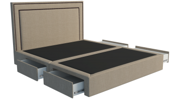 Emirates Custom Bed Frame with Choice of Storage Base