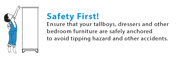 Tipping Hazard Warning - Tall Furniture