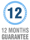 12 Months guarantee