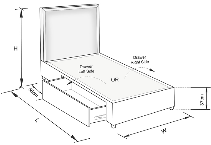 Astor Custom Upholstered Storage Bed Frame